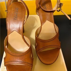 Michael Kors Brown Leather Heels